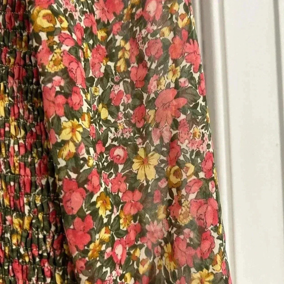 Women’s Aura Floral Stretch Dress 3/4 Sleeve Dress Size Large - Picture 3 of 6